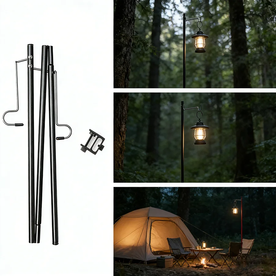 Tablet Stand Adjustable Aluminum - Camping Light Holder Adjustable and Detachable