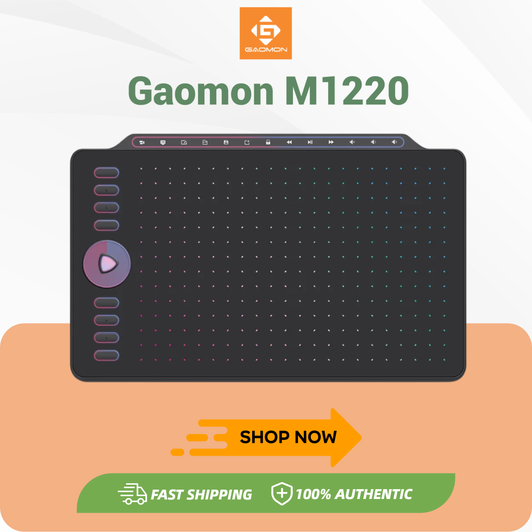 Graphics Tablet 13 Inch 8192 - GAOMON M1220 12 Inch Vẽ Đồ