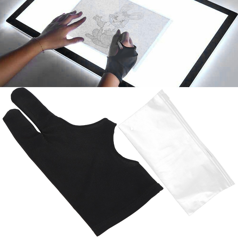 2pcs Durable Two-Finger Design - đánh giá và giá Drawing Glove Two Finger Artist