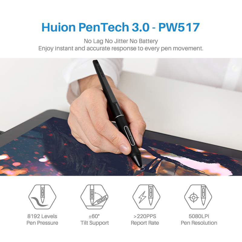 Huion Kamvas Pro 16 4K Graphic - đánh giá và giá Drawing Tablet With Screen 15.6 Inch