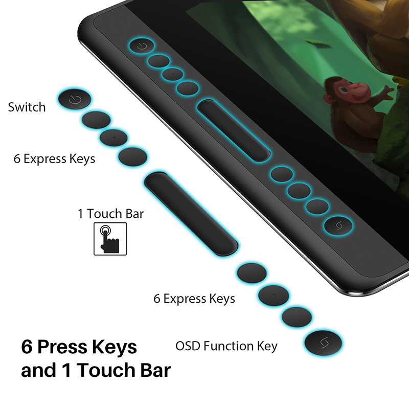 HUION Graphics Tablet Kamvas P - đánh giá và giá Drawing Tablet With Screen 15.6 Inch