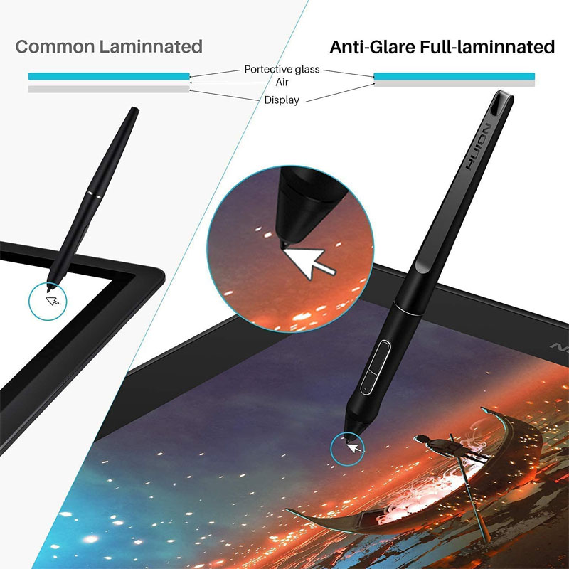 Đồ Họa Huion Màn Hình Kamvas P - đánh giá và giá Drawing Tablet With Screen 15.6 Inch