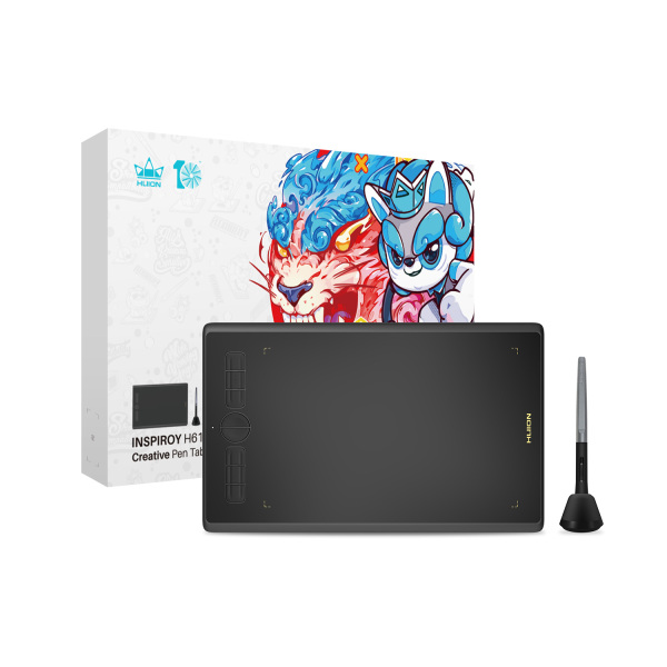 NEWInspiroy H610X 10th Anniver - đánh giá và giá Drawing Tablet Battery Free Stylus
