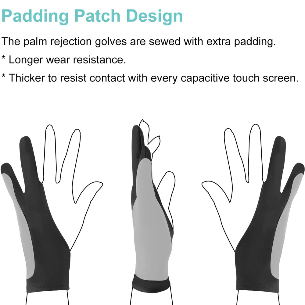 1PCS Artists Gloves - Palm Rej - đánh giá và giá Drawing Glove Two Finger Artist