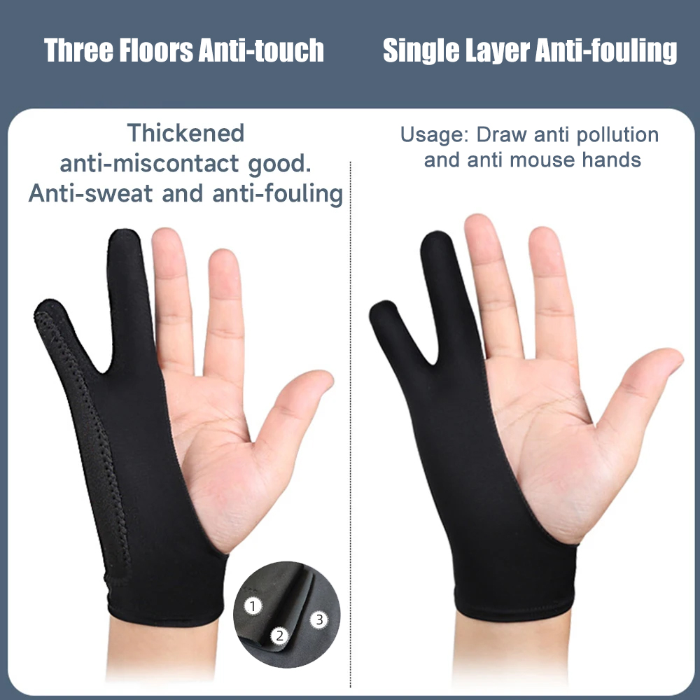 1PCS Artists Gloves - Palm Rej - đánh giá và giá Drawing Glove Two Finger Artist